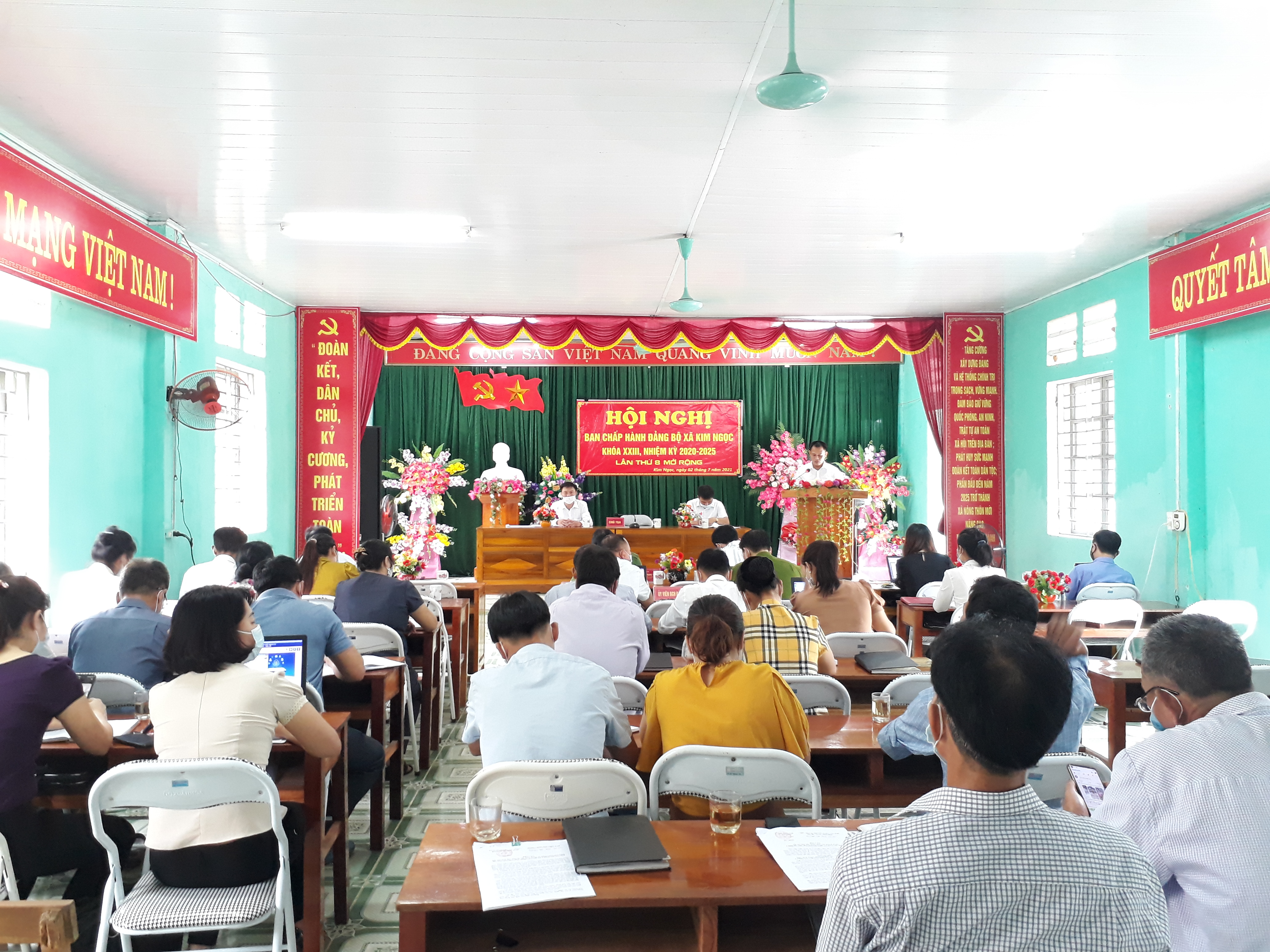 Hội nghị Ban chấp hành Đảng bộ xã Kim Ngọc, lần thứ 8, khóa XXIII, nhiệm kỳ 2020 - 2025 (mở rộng)